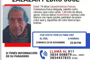 Intensa bsqueda de Pedro Jos Zalazar