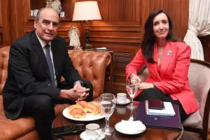 Guillermo Francos se reuni a solas con Victoria Villarruel en el Senado