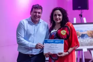 El concejal Dusso particip de la apertura de la muestra de artistas locales