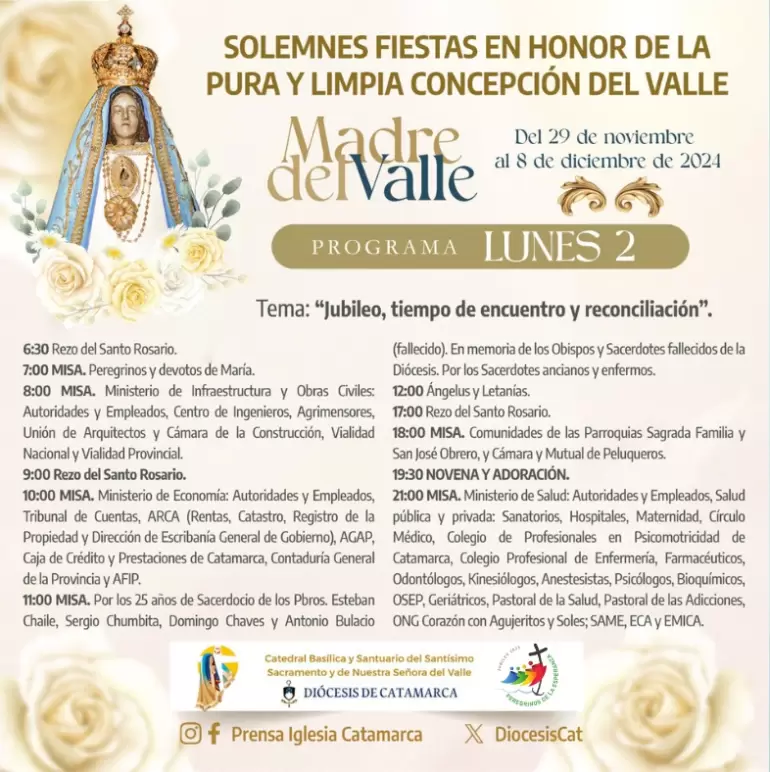 virgen programa lunes