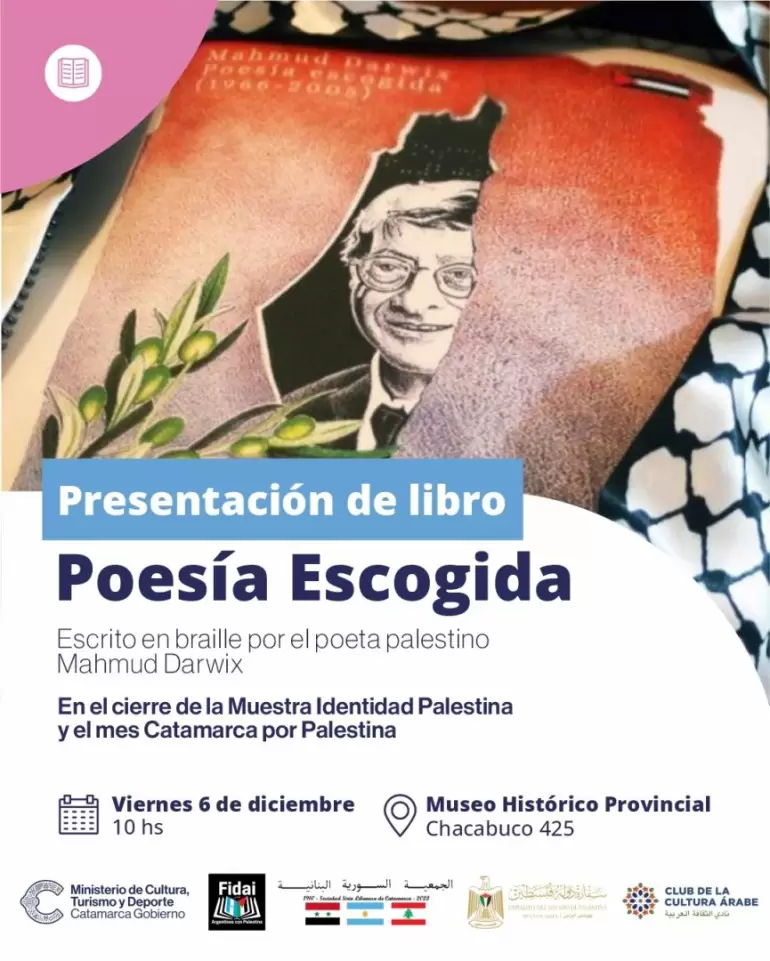 Se presenta un libro de poemas palestinos en braille
