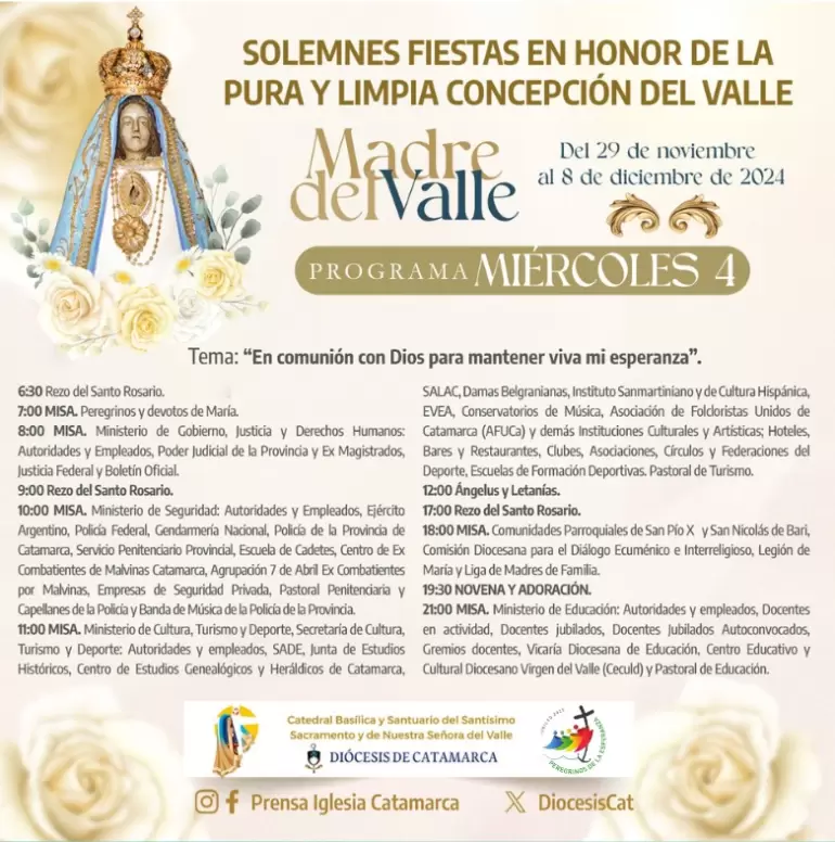 virgen programa miercoles