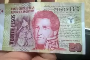 Este es el billete de 20 pesos por el cual pods ganar 90.000 pesos