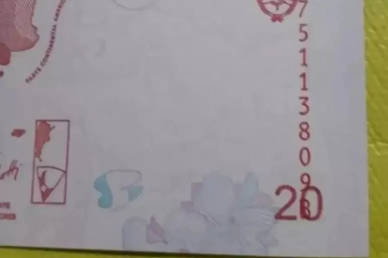 billete de 20 pesos
