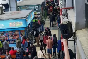 Ms de 300 peregrinos arriban a la Terminal para reencontrarse con la Virgen del Valle