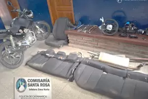 Termin aprehendido por robar autopartes de un vehculo accidentado