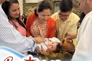 Bautismos en el Santuario de la Gruta de la Virgen del Valle