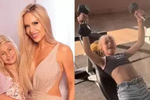 Luciana Salazar y las crticas por las fotos de su hija Matilda en el gimnasio