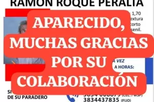 Tras una intensa bsqueda, encontraron a Ramn Peralta