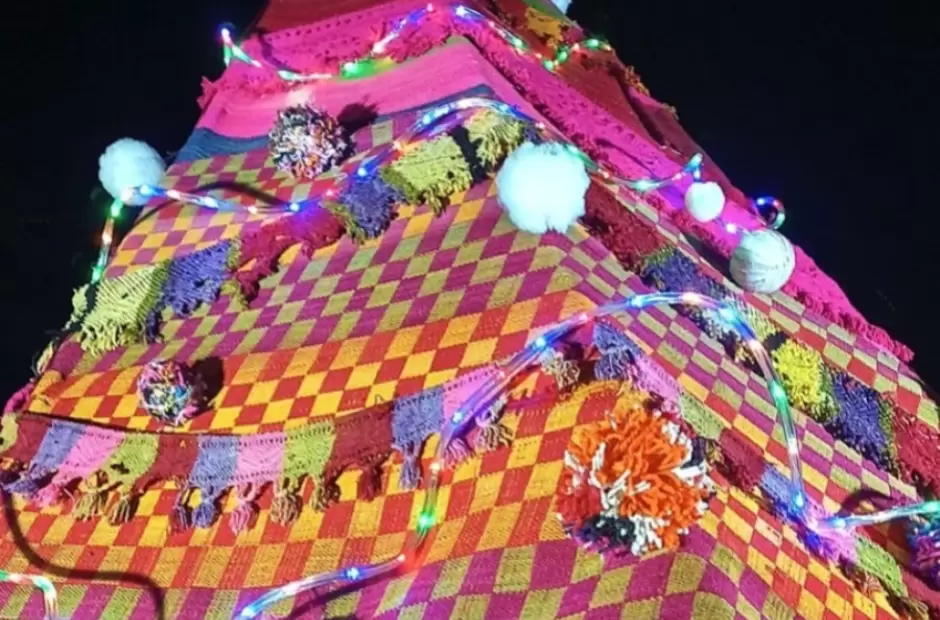 rbol de Navidad de Palo Blanco