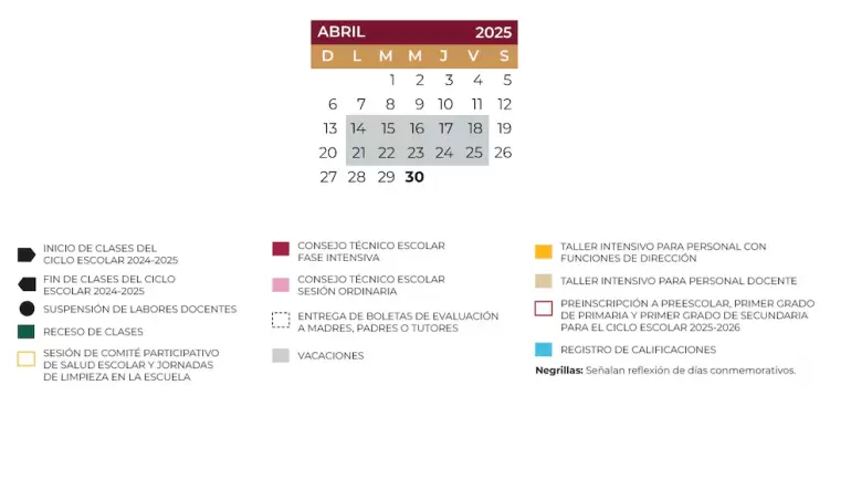 calendario