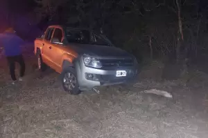 Volc camioneta en Ruta n 4: se le haba cruzado un perro