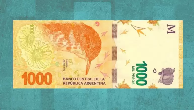 billete de $ 1000