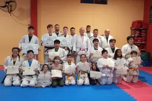 Exitosa muestra de fin de ao de Judo del gimnasio Yukay