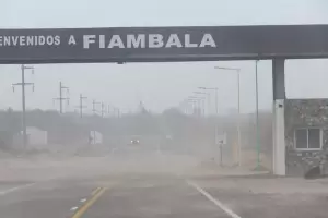 Alertan por viento fuerte en Fiambal