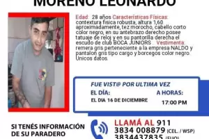 Buscan intensamente a un hombre de 28 aos