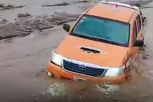 Importante crecida de ros en el interior: tensin con una familia en Aconquija