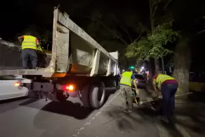 Continan los trabajos en Valle Viejo tras el temporal y buscan declarar la emergencia social