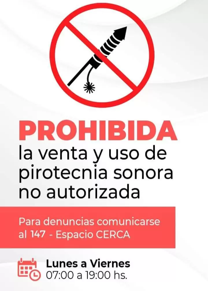 donde denunciar pirotecnia sonora