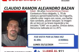 Buscan intensamente a un hombre de 46 aos