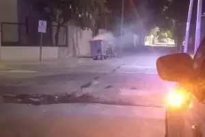 Nuevo incendio de un contenedor de basura: fue en la zona sur