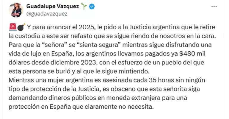 posteo guadalupe vazquez