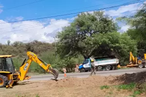 Siguen los trabajos de Aguas de Catamarca en El Hueco