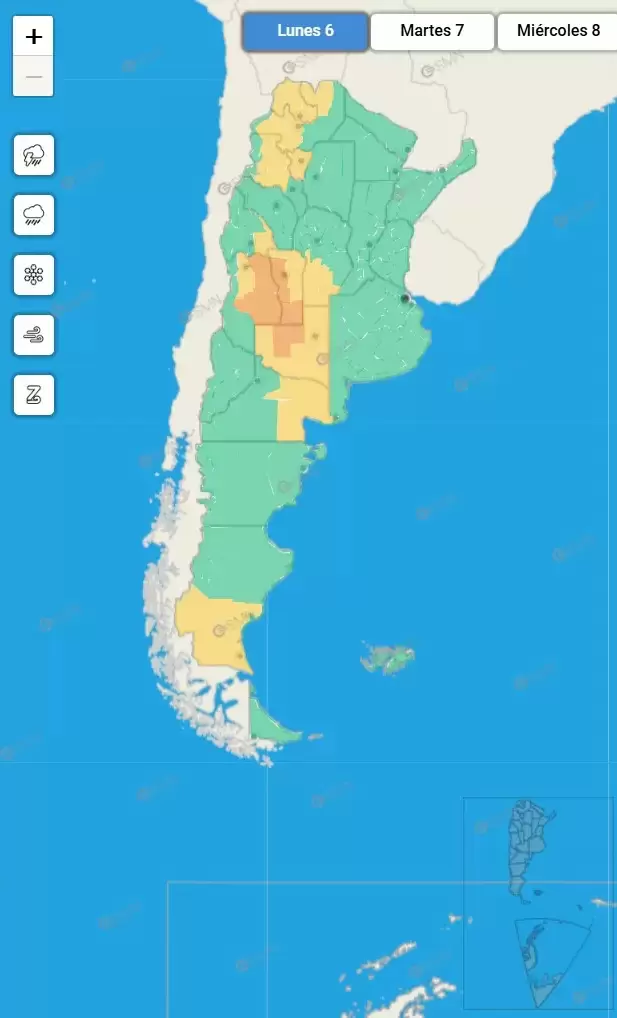 El SMN posee un sistema de alerta temprana para informar sobre los fenmenos meteorolgicos.