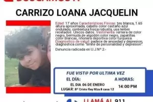 Desesperada bsqueda de Loana Jacquelin Carrizo