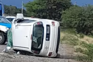 Violento vuelco en la Ruta Nacional N38