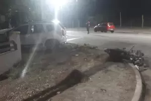 Choque en Santa Mara: falleci un motociclista de 18 aos