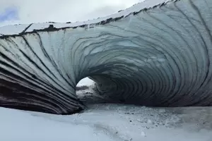 Se derrumb la Cueva del Jimbo, un emblema turstico en Ushuaia