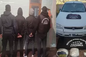 Policas secuestran un vehculo y ms de medio kilo de marihuana