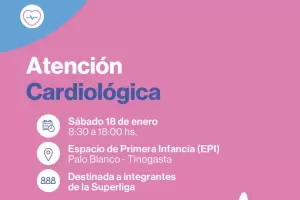 Atencin cardiolgica a jugadores de la Super Liga en Palo Blanco