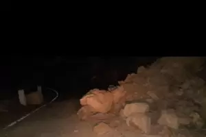 Habilitan el trnsito en la Cuesta de El Portezuelo