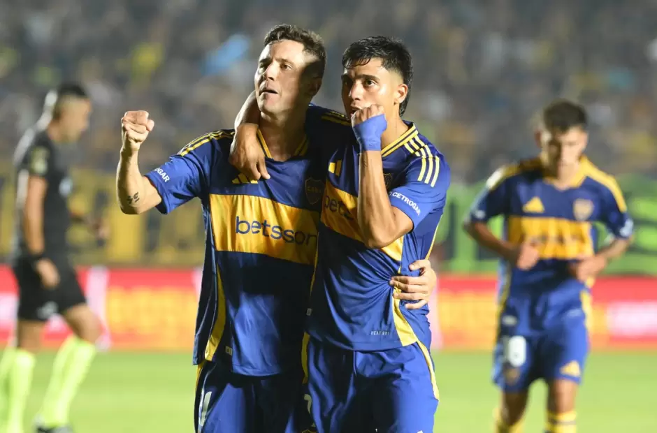 El festejo de Boca (Foto Sebastian Granata - FTP CLARIN).