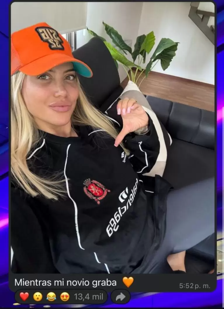 Wanda Nara y L-Gante están juntos otra vez (Foto: captura Instagram/wanda_nara)