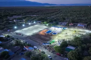 Inauguraron  obras en el complejo social y deportivo de Las Tejas
