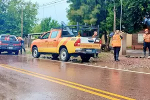 Defensa Civil recorre la zona afectada por la tormenta en Los Altos