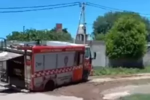 Bomberos quedaron atascados en las calles colapsadas de Valle Viejo