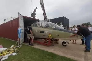 Recuperan un avin de destacada actuacin en Malvinas