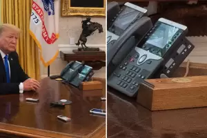 No es mucho?: Trump reinstal el botn de una gaseosa light en su despacho