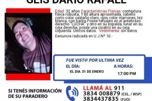 Buscan desesperadamente a un hombre desaparecido desde el viernes pasado