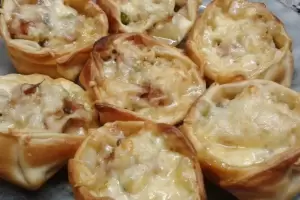 Cmo hacer canastitas de cebolla y queso? Receta en menos de 10 minutos