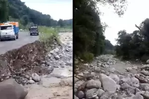 Corte total en la RN 65 por el desborde del ro Cochuna