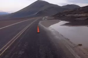 Transitar con  precaucin camino al Paso San Francisco por temporal