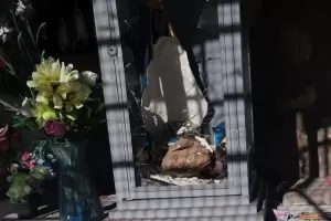 Vandalizaron la imagen de la Virgen en la cuestecilla de El Rodeo