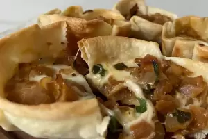Cmo hacer canastitas de cebolla y queso?, receta en menos de 8 minutos