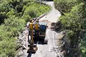 Iniciaron los trabajos de reparacin en la Cuesta de El Portezuelo