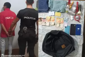 Detuvieron a un arrebatador y recuperaron elementos robados